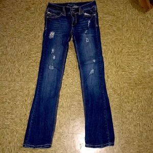 Straight leg jeans